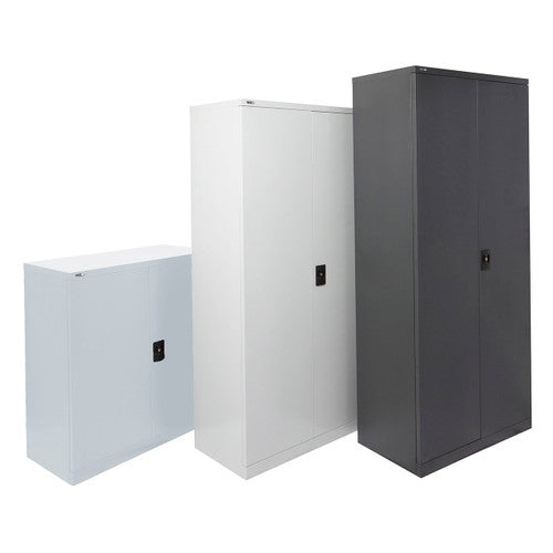 Rapidline Go Swing Door Steel Cupboard 910 x 450 x 1830mm Silver Grey