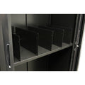 Rapidline Shelf Divider Only Black Pack of 5 for Go Tambour Door Cupboard