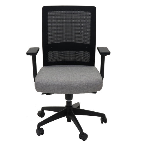 Rapidline Gesture Medium Mesh Back Task Chair Black Light Grey