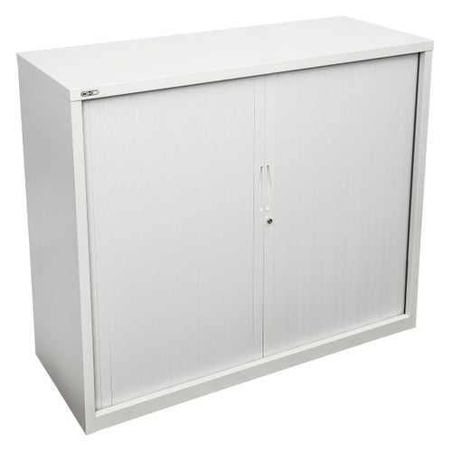 Rapidline Go Tambour Door Cupboard 1200 x 1016 x 473mm White