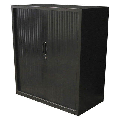 Rapidline Go Tambour Door Cupboard 900 x 1200 x 473mm Black