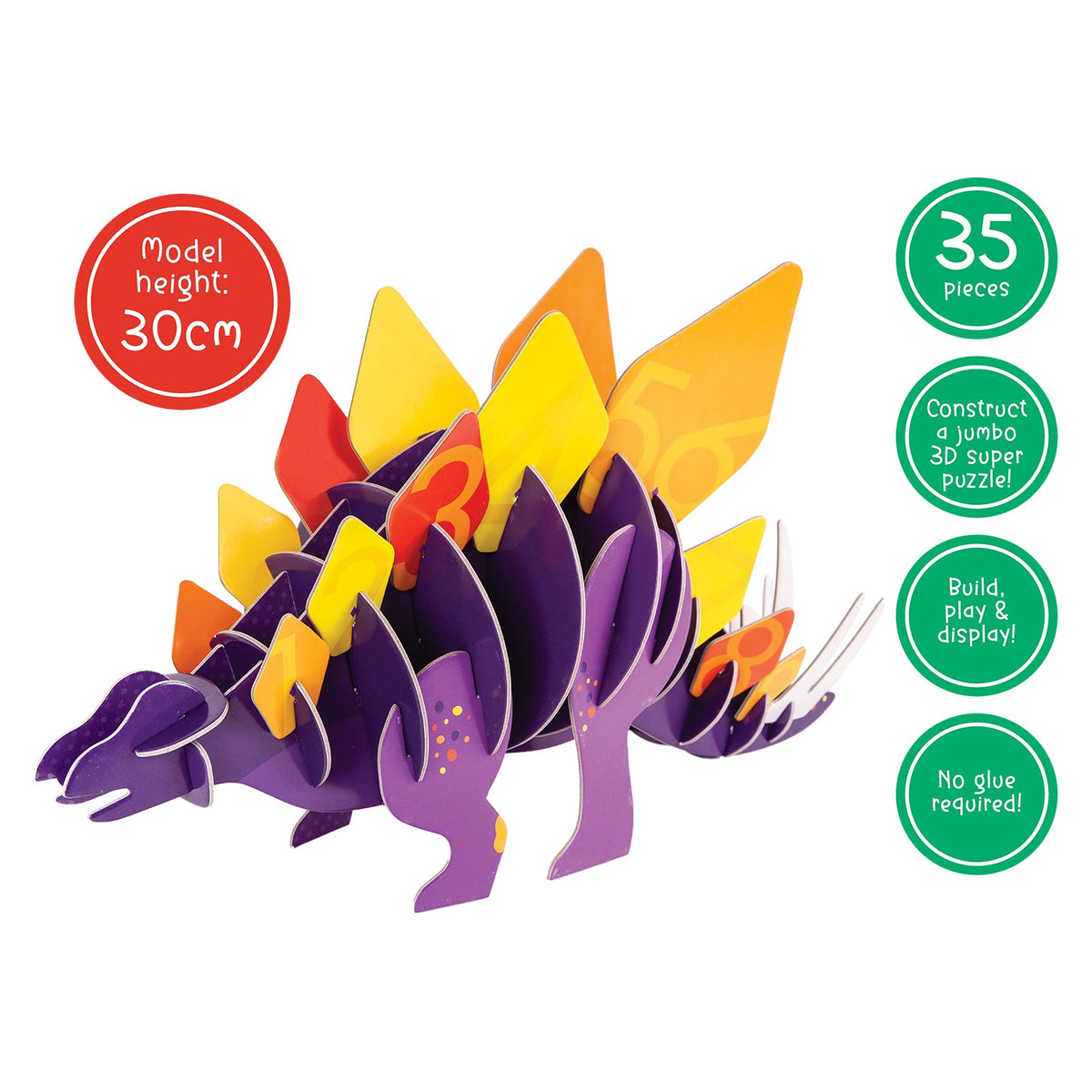 Giant 3D Puzzle Stomping Stegosaurus