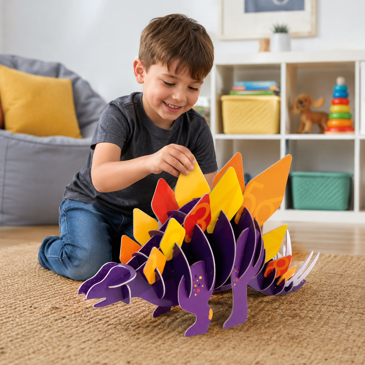 Giant 3D Puzzle Stomping Stegosaurus