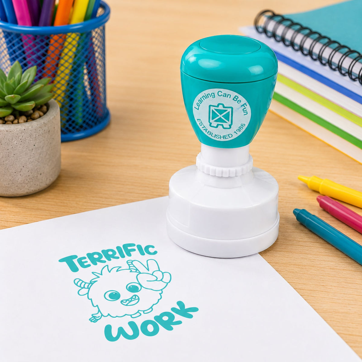 Giggle and Grow Terrific Work Merit Stamp