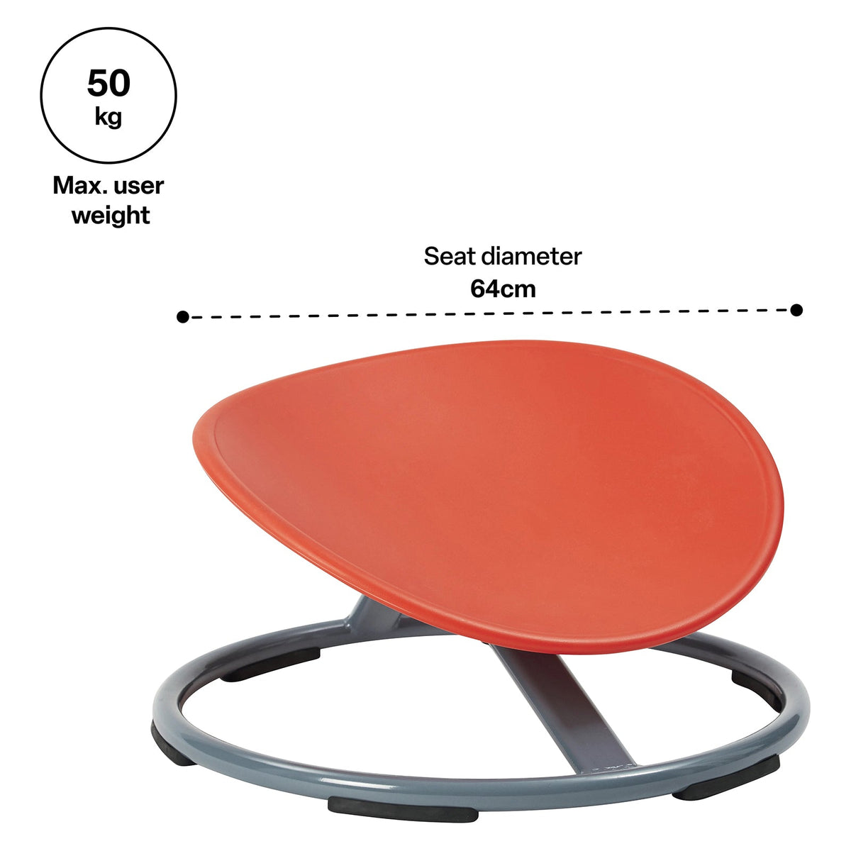 Gonge Balance Disc Spinning Seat Ball Bearing Rotation 50kg