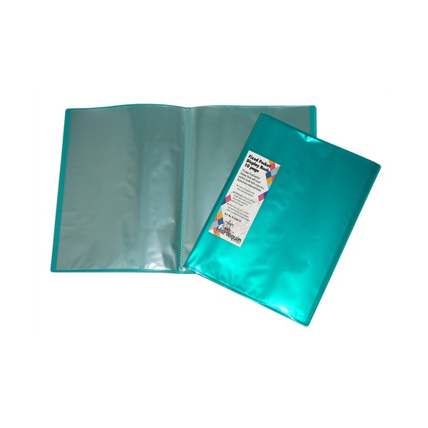 Harlequin H-253A Display Book with Insert Covers A4 10 Pocket Green
