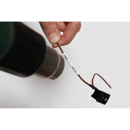 Brother HSe-211E Heat Shrink Tube Cassette 5.2mm x 1.5m Black on White