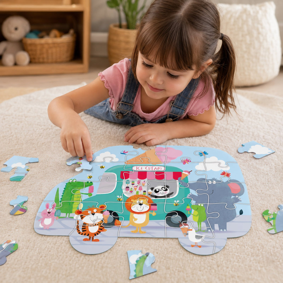 Ice Cream Party: Truck Shaped Puzzle