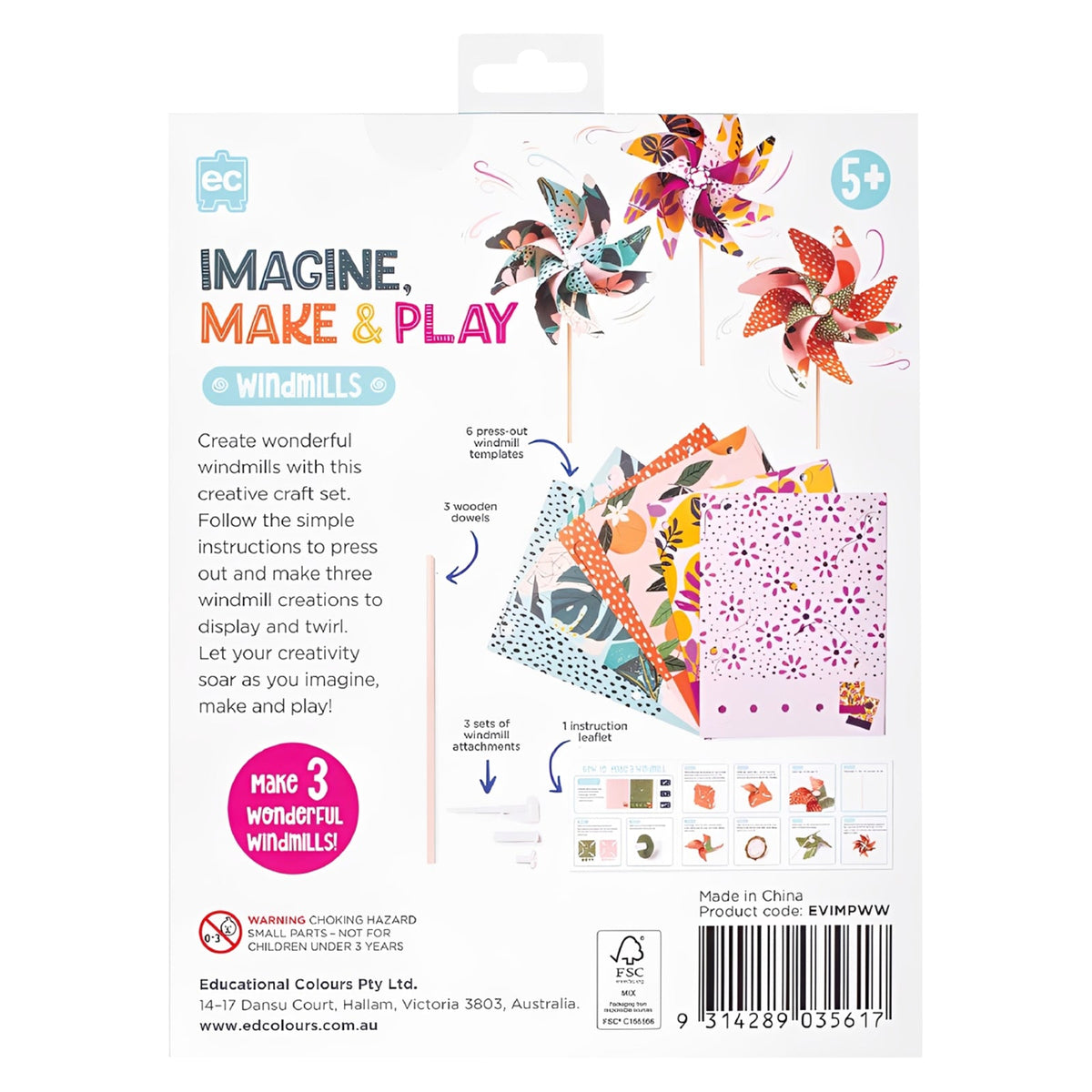 Imagine Make and Play Windmills