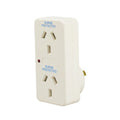 Italplast Double Adaptor with Surge Protection White