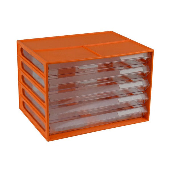 Italplast Fruit Document Cabinet A4 Landscape Mandarin