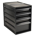 Italplast 4 Drawer Office Organiser Greenr Recycled Black