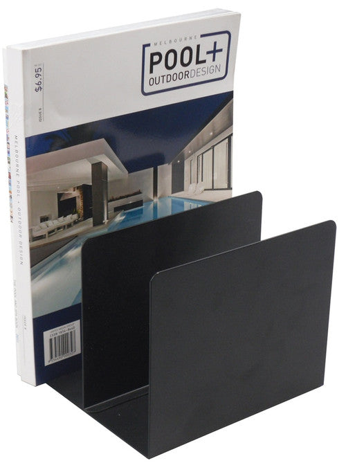 Italplast Metal Book Rack Black