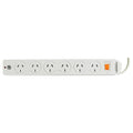 Italplast Power Board 6 Outlet with Master Switch Surge and Overload White