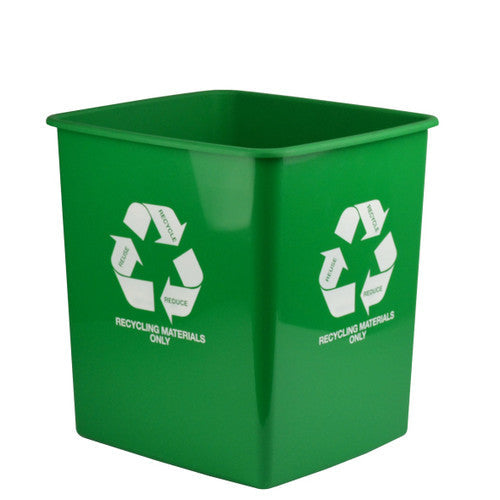 Italplast Tidy Bin Recycling Materials Only 15 Litre Green
