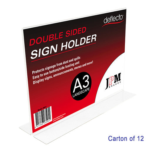 Blueprint Bulk A3 Landscape Double Sided Sign Holders Carton of 12