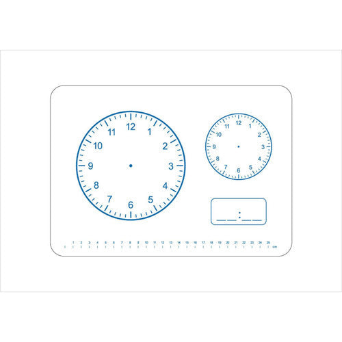 JPM Educational Whiteboard A4 Clock