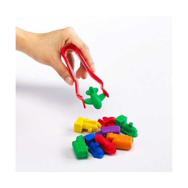Learning Can Be Fun Jumbo Tweezers Jar of 12