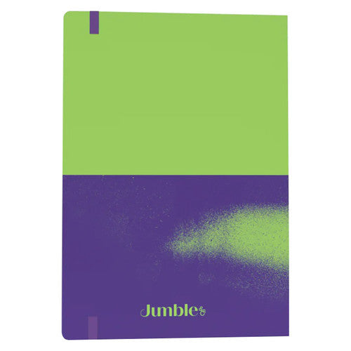 Jumble and Co Chaos and Control Ruled Notebook Deadlines and Doodles A5 Green