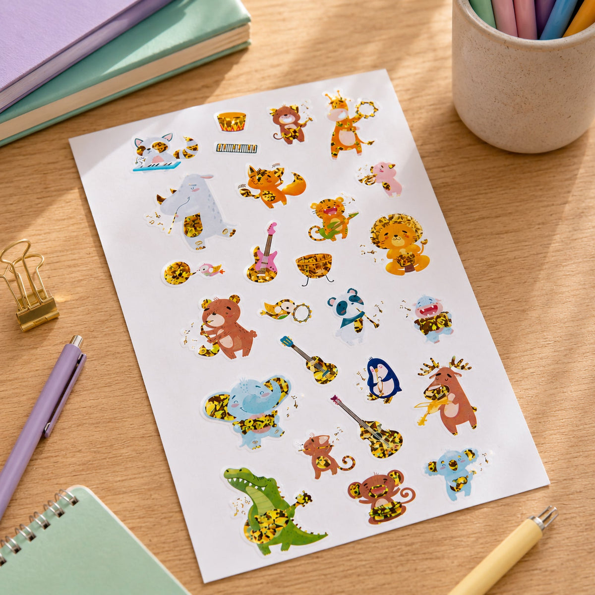 Jungle Jamboree Holo Sticker Set of 26