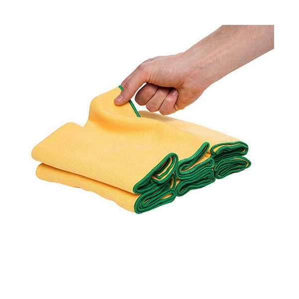 WypAll Microfibre Cloths 40cm x 40cm Yellow 6 Cloths Pack of 4