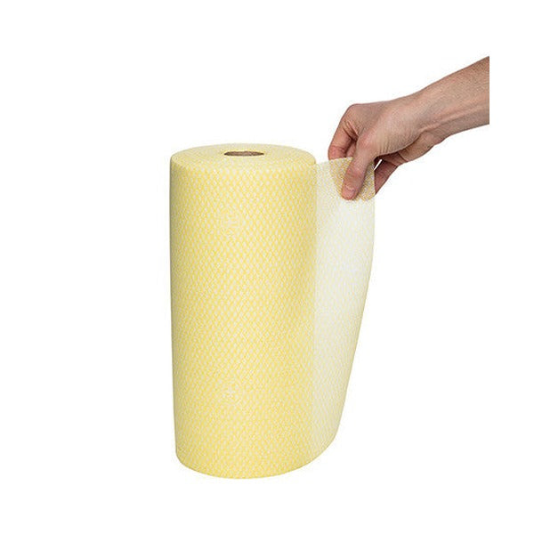 WypAll Colour Coded Cloth Wiper Roll Yellow 106 Wipers Pack of 6