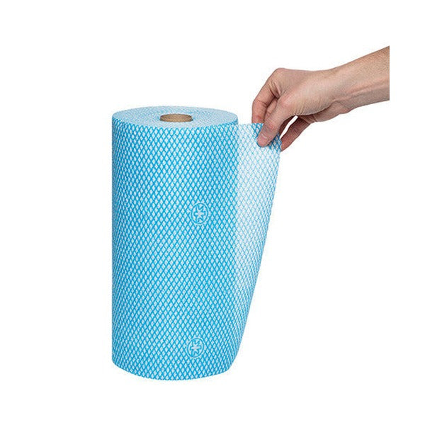 WypAll Colour Coded Cloth Wiper Roll Blue 106 Wipers Pack of 6