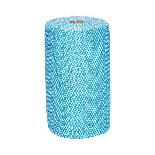 WypAll Colour Coded Heavy Duty Cloth Wiper Roll Blue 107 Wipers Pack of 4
