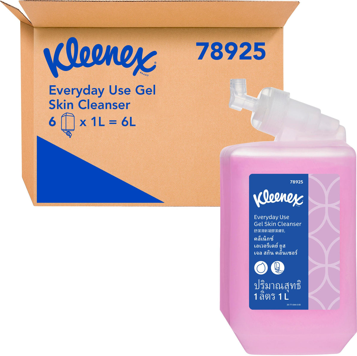 Kleenex Everyday Use Gel Hand Soap 1L Cartridge Carton of 6