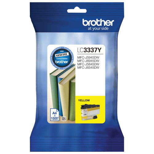 Brother LC3337Y High Yield Ink Cartridge 1500 Pages Yellow