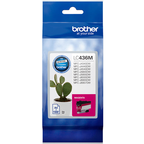 Brother LC436M Standard Yield Ink Cartridge 1500 Pages Magenta