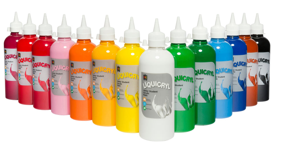 Educational Colours Liquicryl Junior Student Acrylic Paint 500ml White