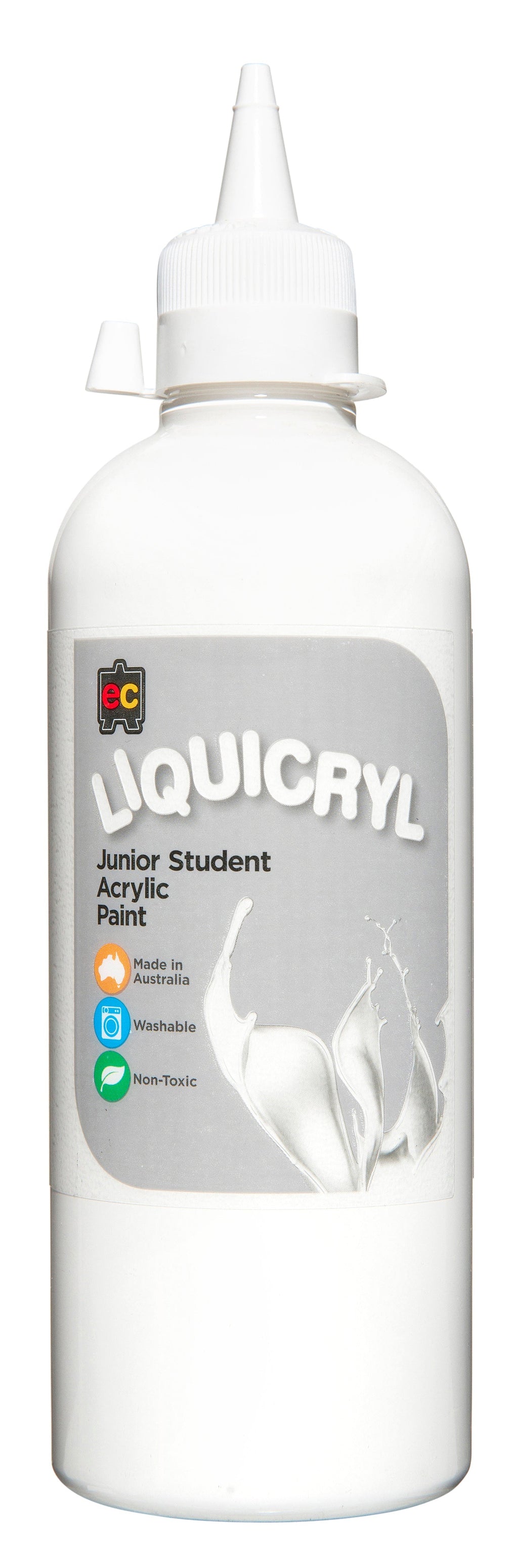 Educational Colours Liquicryl Junior Student Acrylic Paint 500ml White