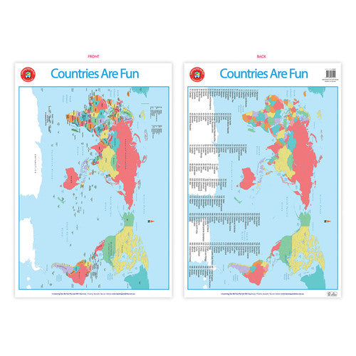 Learning Can Be Fun Countries Are Fun Poster