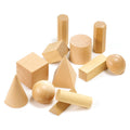 Learning Can Be Fun Wooden Geometric Solids Set of 12