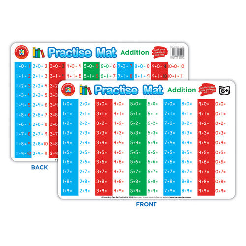 Learning Can Be Fun Practise Mat Addition