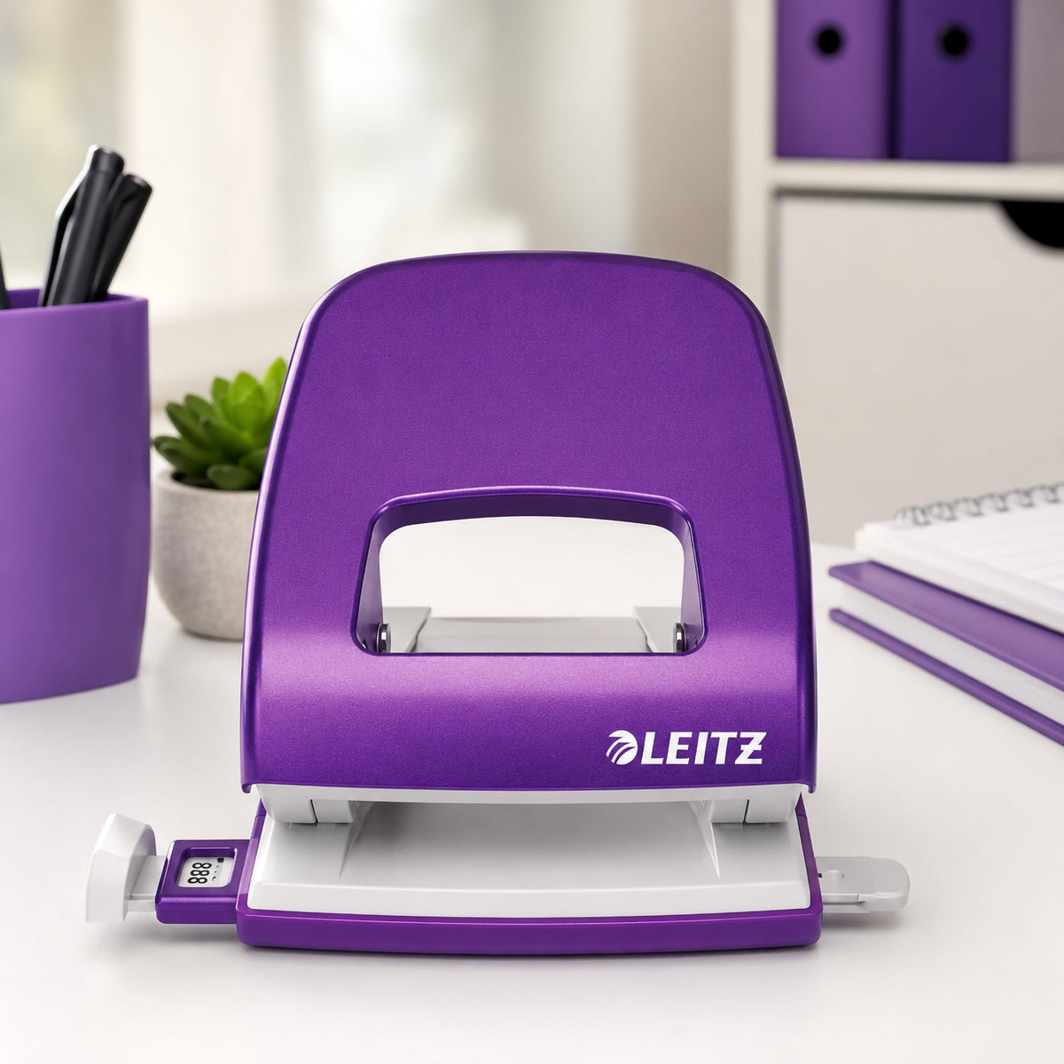 Leitz NeXXt WOW Punch 2 Hole 30 Sheet Purple