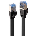 Lindy 2m Cat6A U/FTP Flat Gigabit Network Cable Black