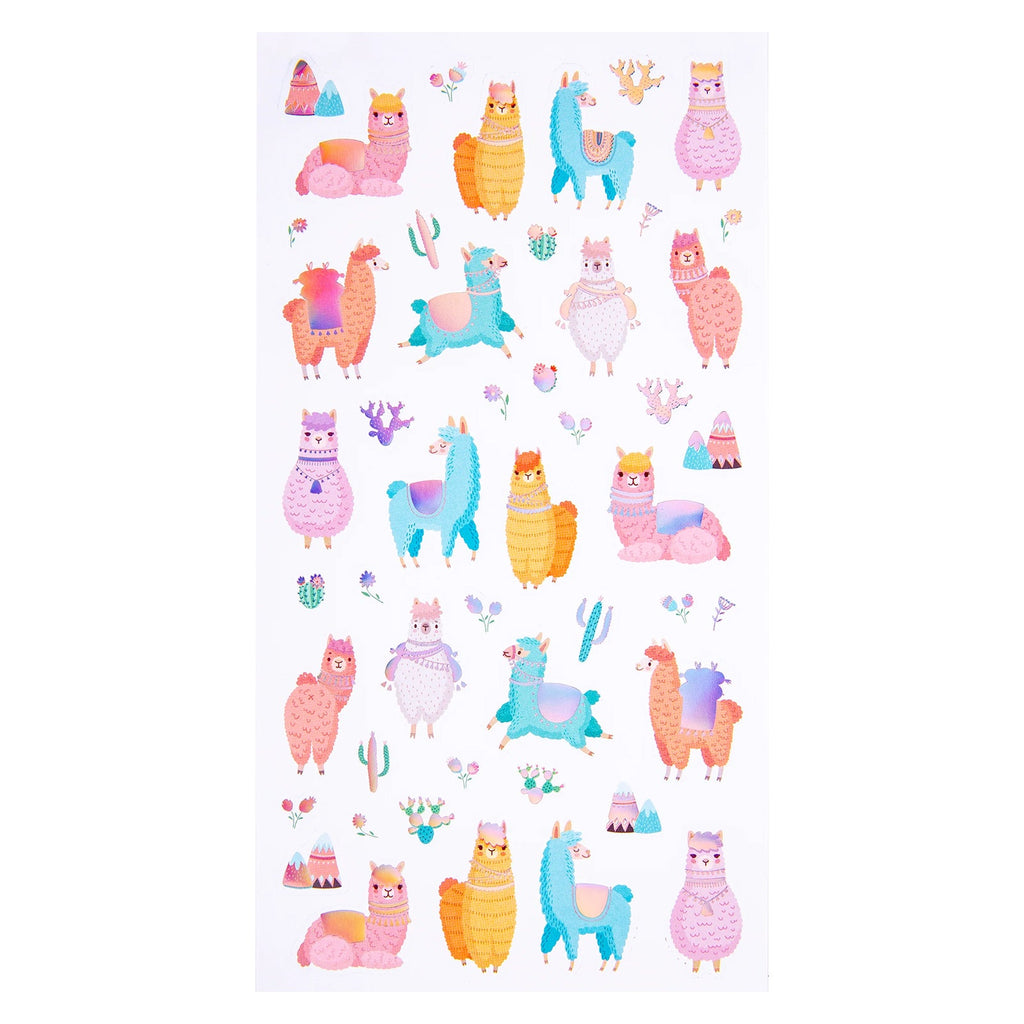 Llama Love Holo Sticker Set of 48