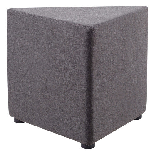 Rapidline Mars Triangle Ottoman Charcoal Fabric