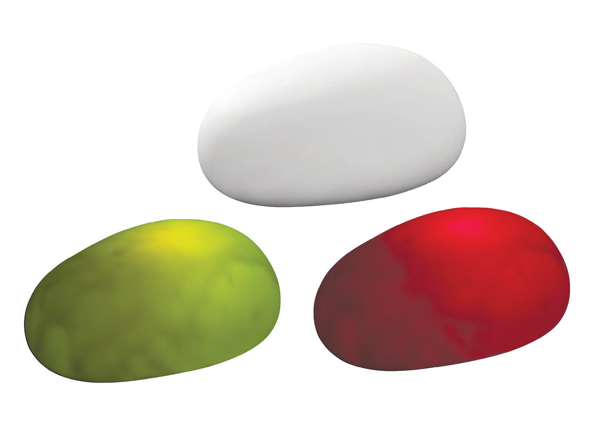 Colour Changing LED Pebbles Set of 3 Six Colour Cycle