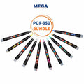 Posca PCF-350 Paint Marker Pen Brush Tip Bundle of 10 Individual Colours