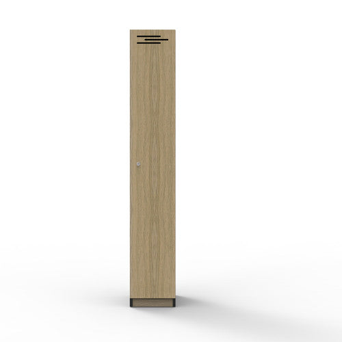 Rapidline Rapid Infinity 1 Door Melamine Locker Natural Oak / Black
