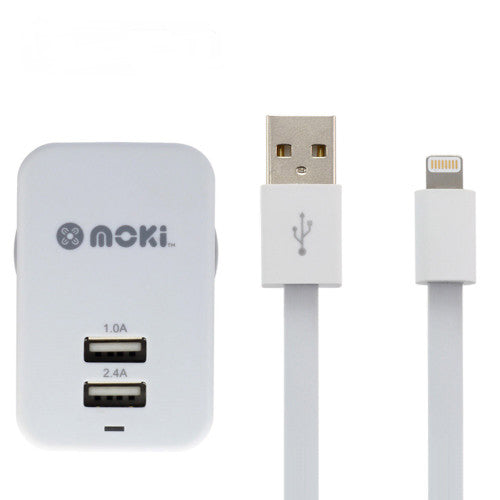 Moki Lightning to USB SynCharge Cable Wall