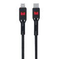 Monster Lightning to USB-C Braided Cable 1.2m Black