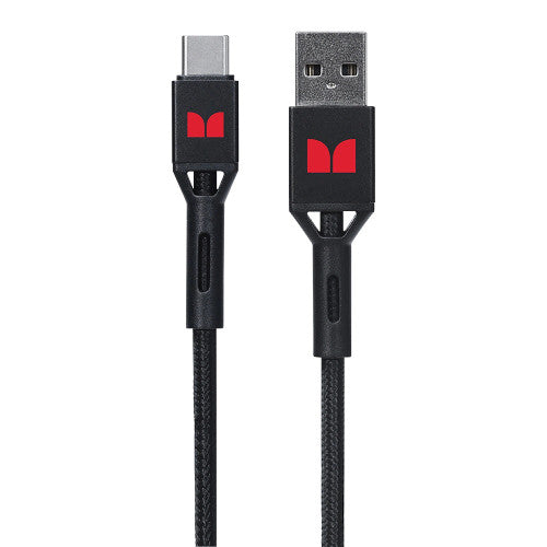 Monster USB-C to USB-A Braided Cable 2m Black