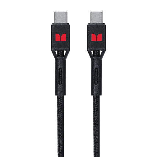 Monster USB-C to USB-C Braided Cable 2m Black
