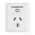 Monster Single Socket Surge Protector White