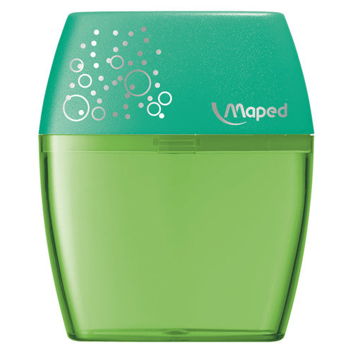Maped Shaker 2-Hole Sharpener Blue Pink Turquoise Hangsell