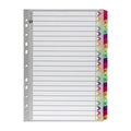 Marbig Indices and Dividers A-Z Tab Reinforced A4 Fluoro